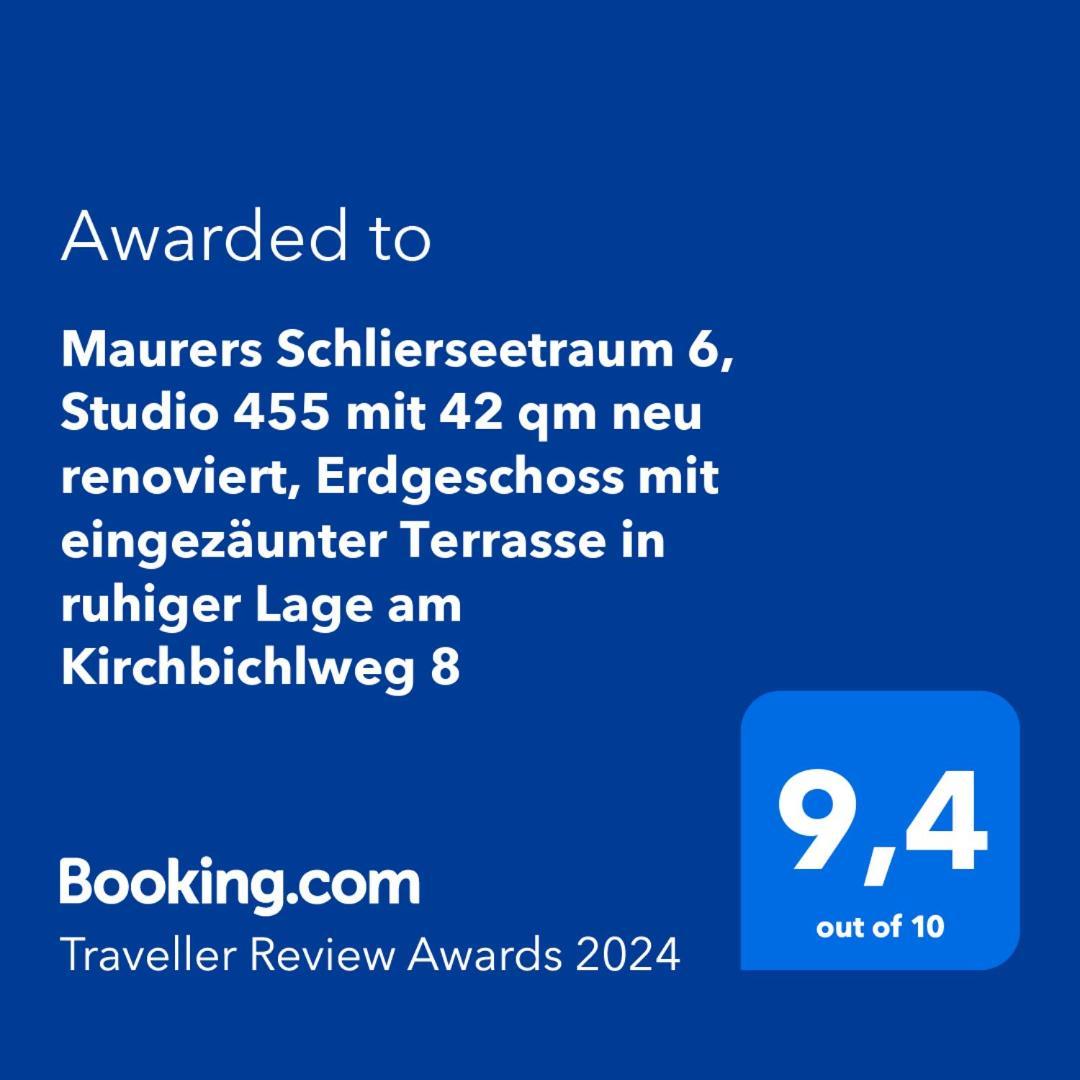 Maurers Schlierseetraum 6, Studio 455 Mit 42 Qm Neu Renoviert, Erdgeschoss Mit Eingezaeunter Terrasse In Ruhiger Lage Am Kirchbichlweg 8 Buitenkant foto